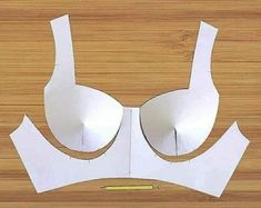 the paper is cut out to look like a bra