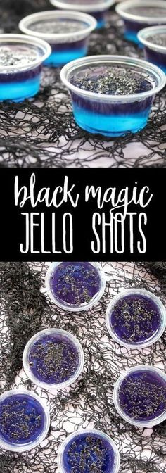 black magic jello shots with text overlay