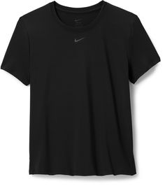 Up for a workout or down to chill  the women's Nike One Classic T-shirt is ready for whatever you are. The lightweight  silky-smooth fabric dries quickly and works for wherever your day takes you. Nike Black Workout T-shirt, Nike Go-dry T-shirt For Running, Nike Moisture-wicking T-shirt For Running, Basic Black Go-dry Tops, Nike Go-dry Functional T-shirt, Nike Stretch T-shirt With Go-dry Technology, Nike Stretch T-shirt For Gym, Nike Crew Neck T-shirt For Running, Nike Relaxed Fit Workout T-shirt