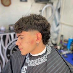 Fade Curly Hair, Long Curly Hair Men, Mullet Fade, Low Taper Fade, Short Fade Haircut