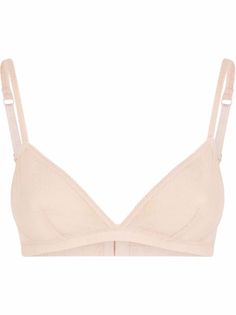 Dolce & Gabbana DG-logo Triangle Bralette - Farfetch Logo Triangle, Dg Logo, Triangle Bralette, Dolce E Gabbana, European Summer, Powder Pink, Logo Print, Bralette, Spaghetti Strap