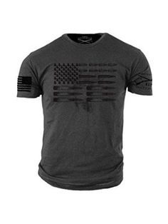 Grunt Style Ammo Flag Men's T-Shirt Cool Shirts For Men, Tactical Shirt, Tactical Clothing, Men's Apparel, Mens Tee Shirts, Men's Shirts, Charcoal Grey