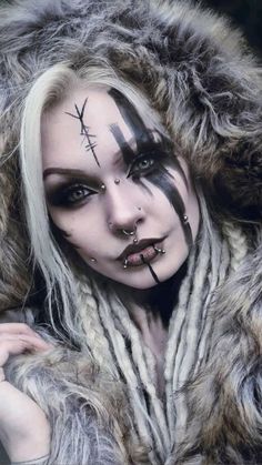 Easy Viking Makeup, Wasteland Makeup, Easy Halloween Makeup