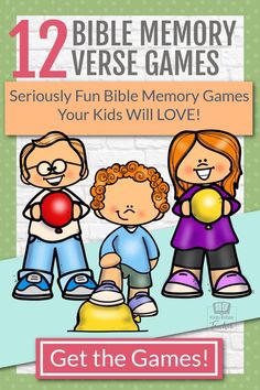 Do you help children memorize Bible verses? Whether you are teaching one child at home or 25 children in a classroom, you need easy ways to make memory verse time seriously fun. These 12 Bible memory verse games will help you to do exactly that – with very little prep time and using objects you probably already have in your home! Memory Verse Games For Preschoolers, Bible Verse Games For Kids, Bible Verse Activities For Kids, Memory Verse Games For Kids, Bible Games For Kids, Memorize Bible Verses, Memory Verses For Kids, Memory Verse Games, Memorize Scripture