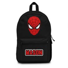 Back to School - Back to school supplies - Back to school outfit Bag - Spiderman Backpack - Spiderman Supplies - Spiderman Bookbag - Spiderman Gifts  - Travelling Backpack for Kids - Backpack School - Custom Spiderman Backpack - Spiderman Birthday - Spiderman Gifts Introducing the Perfect Companion for Adventurous Kids: Custom Kid Backpack Are you ready to take your child's adventures to the next level? Look no further than our Custom Kid Backpack, designed to inspire imagination, foster indepen Themed School Backpack With Character Print, Red Character Bag For School, Themed Red Backpack For School, Themed Backpack For School, Themed School Backpack, Themed Red School Backpack, Themed Character Print School Bags, Themed School Bags With Character Print, Themed Rectangular School Backpack