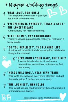 the ultimate wedding song info sheet for each bride and groom to use on their wedding day