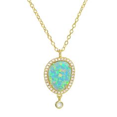 [Swahili] / johari/ : something precious that is adorned; jewel  Beautiful lab-grown opal set in 925 Sterling silver and surrounded by pave crystals. Period Kit, Moon Bracelet, Stacked Necklaces, Diamond Solitaire Necklace, Professional Jewelry, Solitaire Necklaces, Green Opal, Crystal Choker, Lovely Necklace