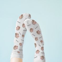 Need a fun and unique gift for a friend or loved one? Look no further! Our personalised photo socks are the ultimate crowd-pleaser. Whether it's for a birthday, Christmas, Valentine's, or just because, these socks are sure to bring a smile to their face and warmth to their toes. Say goodbye to boring, plain socks and hello to a personalised touch that'll make you smile every time you slip them on. With our custom photo socks, you can turn your favourite memories into wearable art. Whether it's your pet's adorable face, a hilarious snapshot from a memorable holiday, or a heartfelt family portrait, these socks are a canvas for your creativity. Made from soft, high-quality polycotton, our socks aren't just a feast for the eyes but a treat for your feet too. They're breathable, stretchy, and o Executive Gifts, Extraordinary Moments, Gift For A Friend, Summer Gifts, Team Gifts, Animal Faces, Beautiful Gifts, Personalised Kids, Creative Kids