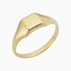 Florence Square Signet Ring – Oradina Classic Thick Band Diamond Ring With Polished Finish, Classic Promise Ring With Smooth Finish, Classic 14k Gold Couple Rings, Classic Smooth Finish Promise Ring, Classic 14k Gold Rings With Smooth Finish, 14k Gold Rings With Smooth Finish For Anniversary, Classic 14k Gold Couple Rings For Formal Occasions, Classic 14k Stamped Couple Rings, 14k Gold Rings With Classic Round Band