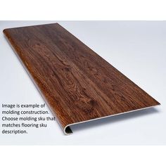 an image of a wooden flooring board with text on the bottom and bottom corner