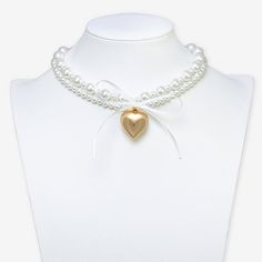 Bead Type: GlassPearl Type: Simulated PearlsIncluded: 1 Necklace(s)Features: BowJewelry Closure: Lobster ClaspLink Construction: SemisolidShape: Heart, BowMetal Color: Gold ToneChain Length: 15 InchExtender Length: 3 InchPendant Length: 25.7mmPendant Width: 27.8mmChain Construction: BeadCare: Wipe CleanNecklace Type: Beaded Necklaces, Collar NecklacesPendant & Charms Type: CharmsCountry of Origin: Imported Heart-shaped Pearl Necklace For Party, Valentine's Day Pearl Necklace For Party, Party Jewelry With Pearl And Heart Charm, Heart Shaped Pearl Charm Necklace For Party, Pearl Heart Beads Jewelry For Party, Heart-shaped Pearl Charm Necklace For Party, Elegant Pearl Necklace With Heart Beads For Party, White Heart Necklace For Party, Elegant Heart-shaped Beaded Necklace With Pearl Charm