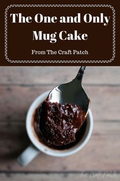 the one and only mug cake from the craft patch