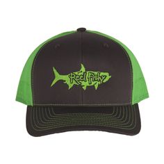 Reel Fishy has a wide variety of Tarpon fishing structured trucker hats with cotton twill front panels and mesh back available with snap back closure.  Awesome hats for fishing, hunting, and everyday wear! Fishing Trucker Cap With Curved Bill, Trucker Baseball Cap For Fishing With Curved Bill, Trucker Baseball Cap With Curved Bill For Fishing, Trucker Snapback Baseball Cap For Fishing, Fishing Trucker Hat Baseball Cap Style, Trucker Snapback Hat With Flat Bill For Fishing, Green Six-panel Trucker Hat, Trucker Snapback Hat With Curved Bill For Fishing, Trucker Snapback Hat For Fishing