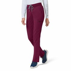 When the shifts are long and the pace is fast, these women's scrub pants deliver comfort and ease of movement to help you get the job done. Polyester fabric with built-in flex repels water and water-based stains. Multiple pockets, including a carpenter pocket with a scissor holder, give you space for your supplies.Features96% nylon / 4% spandexBuilt to move with Rugged Flex® stretch technologyHeiQ Eco Dry technology provides non-PFC based water repellencyTriple-stitched outseamsRibbed elastic wa Leg Scrub, Plus Size Workwear, Scissor Holders, Carhartt Logo, Women's Uniforms, Carhartt Womens, Carhartt Women, Safety Clothing, Womens Scrubs