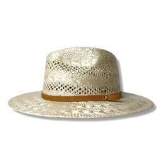 This sisal straw hat is like no other with it’s 3” brim, non vegan leather band and a pop that commands attention. Chic Palm Leaf Straw Hat For Spring, Chic Spring Straw Hat Made Of Palm Leaf, Chic Adjustable Panama Hat In Palm Leaf, Casual Straw Hat With Flat Crown, Casual Panama Hat With Flat Crown For Spring, Woven Straw Panama Hat For Rodeo, Chic Panama Hat With Short Brim In Toquilla Straw, Straw Woven Panama Hat For Rodeo, Chic Short Brim Panama Hat In Toquilla Straw