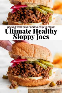 the ultimate sloppy joe sandwich is loaded with flavor and so easy to make