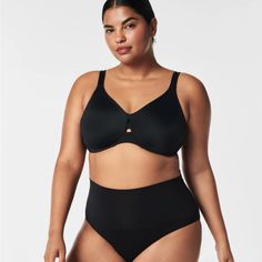 Smooth, Seamless Coverage Defines An Underwire Bra That Minimizes Your Bust Line Up To One Inch, With Wide Side Slings For Added Support. From Spanx, The Low Profile Cushioned Underwire Minimizer Bra In A Size 42d, New With The Tags. Retail $78. This Is For A Black Bra, I Have An Identical Bra In Champagne Beige In Another Listing. Supportive Shapewear With Removable Pads, Shaping Smoothing Underwire Bra, Smoothing Shaping Underwire Bra, Black Underwire Swimwear With Medium Bust Support, Black Full Coverage Swimwear With Medium Bust Support, Shaping Underwire Swimwear Bra Friendly, Full Coverage Fitted Smoothing Bra, Fitted Full Coverage Smoothing Bra, Full Coverage Smoothing Fitted Bra