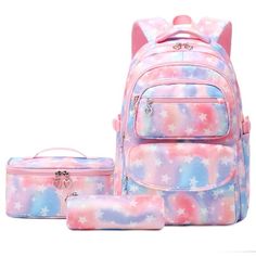 Forestfish is a online bags supplier. Our design style is "fashion,confidence, elegance". We pay attention to the practicality of materials and styles when designing, With craftsmanship spirit, our bags is not only look chic but also practical and durable. Female Star Printed Teen Girl Backpack: Girls bookbag is cute bright color back pack for girls kids daily use. Use it as school backpack,travel bag,laptop back pack,outdoor sports bags,lunch bag. Name : teen backpacks for girls Material: Water Stylish School Bags, School Pencil Case, Back To School Bags, Kids School Backpack, Bags For Kids, School Pencils, Girl Backpacks School, Sac Lunch, Cute School Supplies