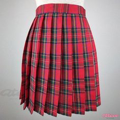 Qteee - Academy-inspired Multicolored Pleated Skirt - Simple and Fashionable Plaid Design School Plaid Cotton Skirt, Cotton Plaid Skirt For School, Plaid Cotton Skirt For School, Casual Red Pleated Skirt For School, Trendy Multicolor Skirt For School, Retro Red Bottoms For School, Retro Red School Bottoms, Multicolor Skirt For School, Casual Red Skirt For School