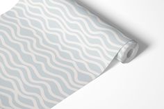 Contact paper with pattern of white lines on light blue background. Peel And Stick Contact Paper, Paper Shelf, Furniture Shelves, Shelf Liner, Abstract Waves, Smooth Walls, Contact Paper, Environmentally Conscious, Drawer Liner