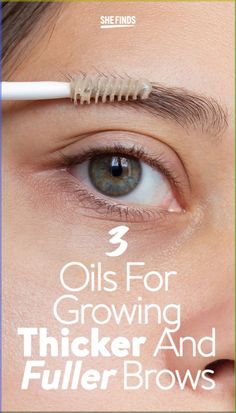 To discover the best oils you can apply every night to promote thicker, fuller eyebrows, we spoke to Fuller Eyebrows Naturally, Eyebrow Growth Remedies Fast, How To Make Eyebrows Thicker, Eyebrow Serum Diy, How To Grow Eyebrows Faster, Eye Brow Growth, Castor Oil Brows, Coconut Oil Eyebrows