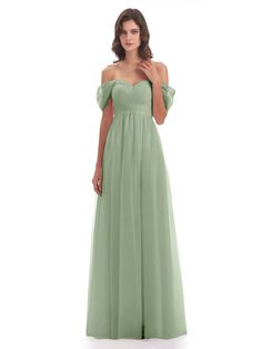 Dusty_Sage Sage Green Tulle Bridesmaid Dresses, Brookie Cookies, Light Green Bridesmaid, Light Green Bridesmaid Dresses, Mystical Goddess, Long Dress Bridesmaid, Off Shoulder Bridesmaid Dress, Summer Bridesmaids, Bridesmaid Dresses Dusty Sage