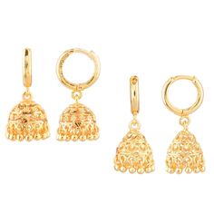 PRICES MAY VARY. Please confirm the size using model image, videos or size dimensions. Set Content: Multipack of 2 Antique designer dangling style jhumka hoop dangle earrings set for women, Length x Width: 1 Inch x 0.5 Inch (2.5 cm x 1.2 cm), Metal: Alloy. Embellished with small hoop earrings with engraved filigree style jhumka jhumkis, gives it a perfect traditional cum contemporary look. This trendy western cum antique simple look piece go with everything in your closet from ethnic to casual w Small Jhumka, Traditional Indian Jewellery, Traditional Earrings, Indian Earrings, Indian Jewelry, Mother Day Gifts, Earring Set, Jewelry Sets, Women's Earrings