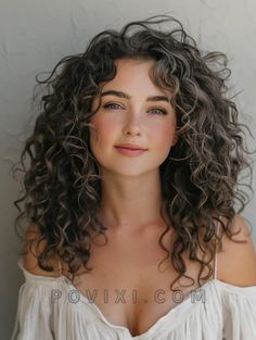 Curly Hairstyle Ideas for Women over 50: 34 Stylish Looks for Gray Hair, Medium Length, and More Curly Hairstyles For Women Over 50 Curls, Medium Length With Curls, Medium Hair Styles Curly, Mohawk Highlights, Highlights To Blend Gray Hair Dark Brown, Curly Medium Haircuts, Hair Color Ideas For Cool Skin Tones, Perm Hairstyles For Women, Perms For Medium Length Hair