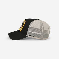 Whether you're behind the wheel of a big rig or in the stands at the game, this Pittsburgh Steelers Truckstop Patch Trucker Cap is just the thing for your outfit. Featuring an embroidered team logo display and unstructured design with a flat visor and high crown, you’ll be all set to play the role of trucker and fan. Plus, the mesh panels and adjustable snapback snap closure makes this hat perfect for any adventure. Features Embroidered team logo display with raised graphics on front of crown Un Trucker Dad Hat With Curved Bill For Baseball Season, Curved Visor Trucker Hat For Baseball Season, Trucker Baseball Cap With Curved Visor For Baseball Season, Trucker Hat With Curved Visor For Baseball Season, Trucker Style Baseball Cap With Curved Visor, Trucker Baseball Cap With Flat Brim For Baseball Season, Sports Trucker Hat With Flat Bill, Collegiate Adjustable Trucker Hat For Streetwear, Black Trucker Baseball Cap With Curved Visor