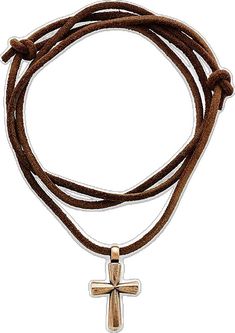 Adjustable Brown Leather Jewelry, Adjustable Leather Strap Jewelry With Waxed Cord, Adjustable Brown Leather Strap Jewelry, Brown Leather Jewelry With Sliding Knot, Brown Jewelry With Adjustable Clasp, Adjustable Brown Cross Pendant Necklace, Adjustable Brass Cross Jewelry, Adjustable Brown Jewelry With Waxed Finish, Adjustable Brass Cross-shaped Jewelry