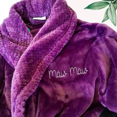 🌸Custom Embroidered Robe, Personalized Womens Robes Long Soft Fleece Robes for Women. 🌸Perfect Winter Wedding Gifts 🌸Ships within 5 business days (*custom orders take a few more days depending on order volume. contact us to find out our lead times ) 🌸Limited time Discount. A gift that will certainly be cherished forever. --------------------🌸-------------------- HOW TO ORDER Add the quantity you want to your cart and then leave a note to seller with all the robes details in the format shown Plush Robes, Womens Robes Long, Long Robes, Monogram Robes, Custom Robes, Luxury Robes, Embroidered Robes, Personalized Robe, Bath Robes For Women