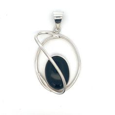 "Oval Black Onyx 925 Sterling Silver Large Bail Pendant Slide -  Handmade Modern Design- ET1220 Metal Content: Sterling Silver Chain is NOT included Stones: Black Onyx Stone Measurement: 24mm by 18mm Measurements Length with bail:  2 7/16\" (62mm) Width:  1 5/16\" (34mm) Bail opening size: 10mm x 7mm Weight: 20.19 Grams Stamps: 925 Condition: Excellent Pre-Owned Each piece is thoroughly examined and refinished as needed by our professional jewelers, tested to guarantee metal content,  graded by our in-house GIA (Gemological Institute of America) Graduate Gemologist, and inspected for quality before being carefully packaged and promptly shipped. Thank you for taking the time to shop with us! We have hundreds of more listings, with more being added every week! From necklaces to bracelets, th Black Onyx Stone, Handmade Modern, Onyx Stone, Southampton, Black Onyx, Sterling Silver Chains, Silver Chain, Onyx, Jewelry Necklace Pendant