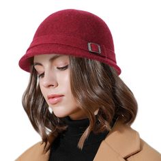 PRICES MAY VARY. Material: The winter buckect hat for women is made of 100% wool, a breathable and soft fabric, is comfortable to wear on One size :The vintage hats for women fits most (56-58 cm 22"-22.8"). Wool fabric is stretchy enough for a cozy fit Fashionable And Versatile: The wool cloche hats for women looks cool on casual and formal occasions like 1920s 1950s tea party, derby, church, wedding or theatre; but also keeps you warm and stylish in fall winter and spring Crushable And Packable: you can fold or roll up it and tuck in away in suitcase or backpack, great for parties, outdoor walking, holiday vacation and the like. Also it can regain its shape easily Great Gift: These generous wool felt bucket hats are great gift idea for mothers, grandmothers, girlfriends and daughters in T 1950s Tea Party, Women 1920s, Bucket Hats For Women, Ivory Outfit, Wool Cloche Hat, Women Hats Fashion, 1920s Vintage, Derby Party, Cloche Hat