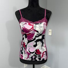 Ann Taylor Size Xsmall Floral Camisole Top New With Tags Condition Polyester Front, Cotton Spandex Back Smoke Free Household Fitted Purple Tank Top With Built-in Bra, Multicolor Seamless Tops, Fitted Purple Tank Top For Spring, Purple Camisole With Built-in Bra And Spaghetti Straps, Purple Stretch Tank Top, Purple Camisole Top With Built-in Bra, Purple Camisole With Built-in Bra, Fitted Multicolor Camisole, Purple Stretch Camisole