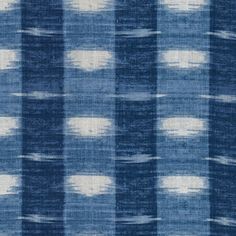 a blue and white striped fabric