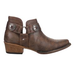 Featuring double open sides with harness straps and a padded comfort insole, these boots offer both edgy flair and all-day comfort. $69.95