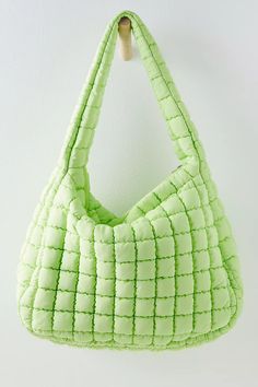 FP Movement Quilted Carryall | Free People Girly Bags, Fp Movement, Carry All Bag, Boho Clothing, Fashion Sewing, Boho Outfits, Free People, Bag Lady, Green