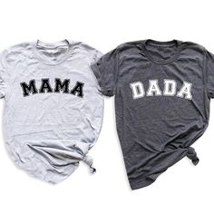 👨‍👩‍👦 Show off your parental pride with our Dada Mama T-Shirt! 🌟 Perfect for celebrating parenthood together! 😍 Get yours now and match with your partner! For different Mother's Day t-shirt designs, please take a look at our Mother's Day collection. https://www.greatwoodboutique.com/collections/mothers-day-tee-shirts Casual Unisex T-shirt For Family, Unisex Black T-shirt For Family, Mother's Day Crew Neck T-shirt, Casual T-shirt With Text Print For Family Reunion, Matching Crew Neck T-shirt For Father's Day, Cotton Graphic Tee For Family Reunion, Family Matching Cotton T-shirts For Family Reunion, Casual Cotton T-shirt For Family Reunion, Family Matching Cotton Tops For Family Reunion