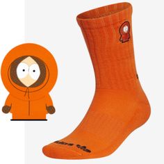 ITEM: South Park X ADIDAS Orange Crew Socks Men’s Size L - Kenny McCormick  100% AUTHENTIC GUARANTEED! NO FAKES! NO VARIANTS! CONDITION: Brand new  INCLUDED:  Original Tags Adidas Casual Breathable Socks, Casual Breathable Adidas Socks, Casual Adidas Breathable Socks, Kenny Mccormick, Adidas Orange, Socks Men, South Park, Mens Socks, Crew Socks