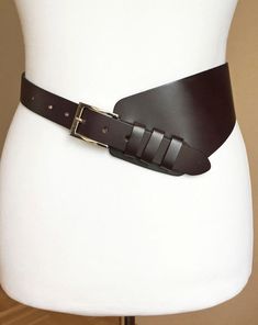 Vintage Italian Wide Boho Hip Brown Asymmetrical Waist Leather Belt, 75-85 cm, 29-33" Nice Belts, Vintage Belt, Vintage Belts, Leather Belts, Fashion Help, Vintage Italian, Lithuania, Leather Belt, Outfit Inspirations