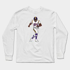 Randy Moss Pixel Art. A retro-style pixelated illustration capturing the iconic football player, Randy Moss, in a dynamic pose. -- Choose from our vast selection of Long Sleeve T-Shirts to match with your favorite design to make the perfect custom graphic Long Sleeve T-shirt. Pick your favorite: Classic or Premium. Customize your color! For men and women. Randy Moss T Shirt, Randy Moss, Dynamic Pose, Dynamic Poses, Football Player, Graphic Long Sleeve, Performance Art, Pixel Art, Long Sleeve T Shirt