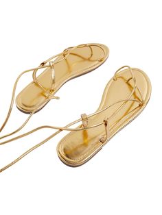 PRICES MAY VARY. The gold flat sandals is lightweight and non-slip, keeping you walking steadily during summer days Gold sandals for women dressy, special and fashion open toe with lace up, add sharpness and uniqueness to your chic and sophistic look These gold strappy sandals, strap up wrap up sandals, go with skirt,pants of any colors and styles Suitable for walking, shopping, party, travel, holiday and any other daily Please refer to the Item Description below for Size Details.（The item descr Summer Flat Sandals, Gold Flat Sandals, Gold Strappy Sandals, Gold Gladiator Sandals, Tie Up Sandals, Summer Sandals Flat, Sandals Strappy, Shopping Party, Wrap Sandals