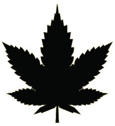 a black and white silhouette of a leaf