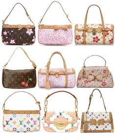 Louis Vuitton Murakami Bags, Louis Vuitton Aesthetic Bag, Lv Murakami Bags, 2000s Louis Vuitton, Louis Vuitton Limited Edition Bags, Lv Takashi Murakami, Louis Vuitton X Takashi Murakami, 2000s Designer Bags, 2000 Handbags