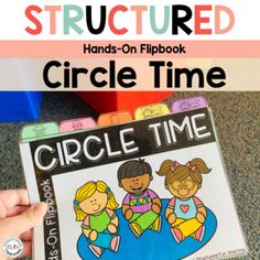 hands - on flipbook circle time for kids to learn how to read and draw