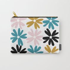 Buy joy Carry-All Pouch by swans and swatches. Worldwide shipping available at Society6.com. Just one of millions of high quality products available. Creative Bookmarks, Handpainted Bags, Painted Bags, Makeup School, Textile Crafts, Girly Dresses, Swans