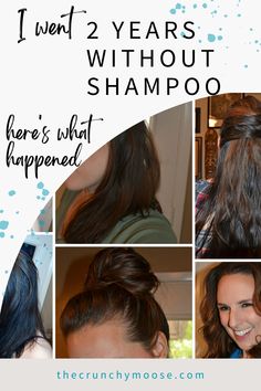 No Lather Shampoo, No Wash Hair Routine, Stop Washing Your Hair, No Poo Method Before And After, No Shampoo Method Before And After, No Poo Before And After, Washing Hair Without Shampoo, No Poo Shampoo, No Shampoo Method