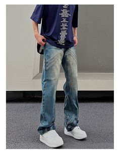 fb-feed Stitching Jeans, Gothic Tops, Leopard Print Pants, Y2k Men, Retro Blue, Winter Outfits Men, Men Model, Knitting Women Sweater, Outerwear Sweater