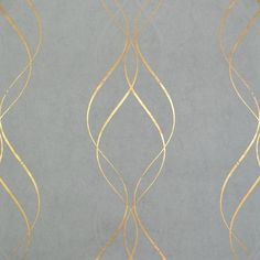 the wall paper has gold lines on it