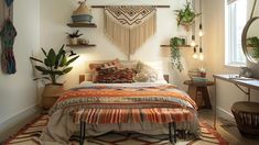 29 Boho Ideas For Small Bedrooms Ideas for Cozy Living Tiny Room, Comfortable Space, Project Organization